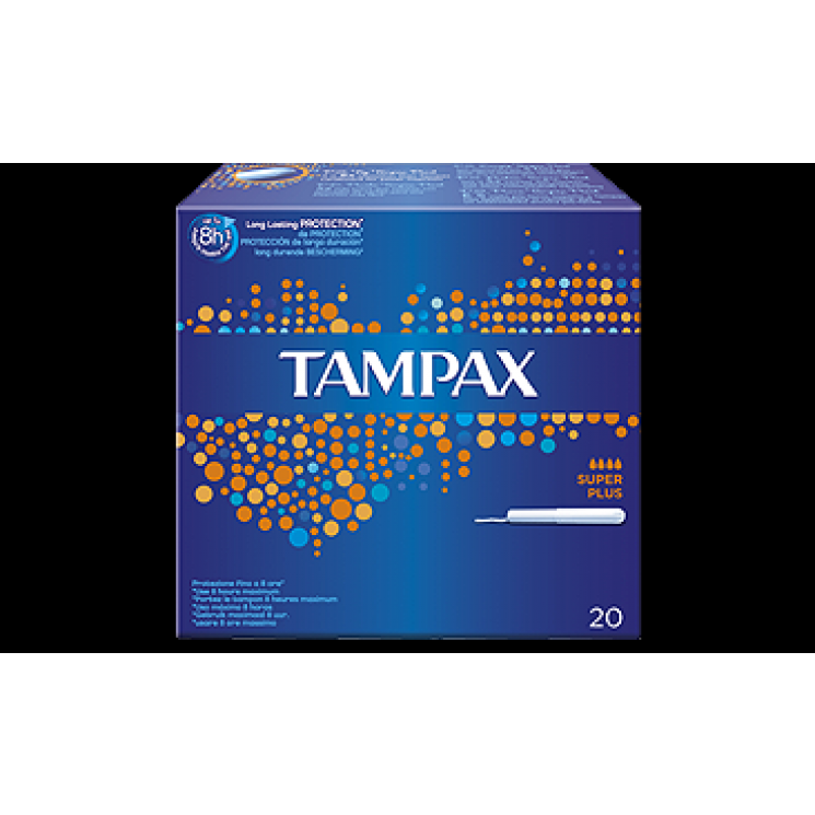 Tampax Blue Box Super Plus 20 Pezzi prospetto